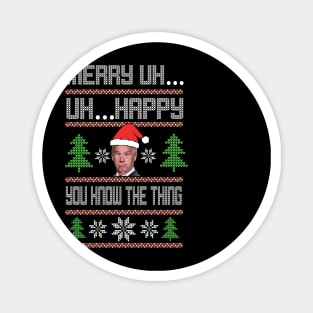 Santa Joe Biden Merry uh funyy Christmas Magnet